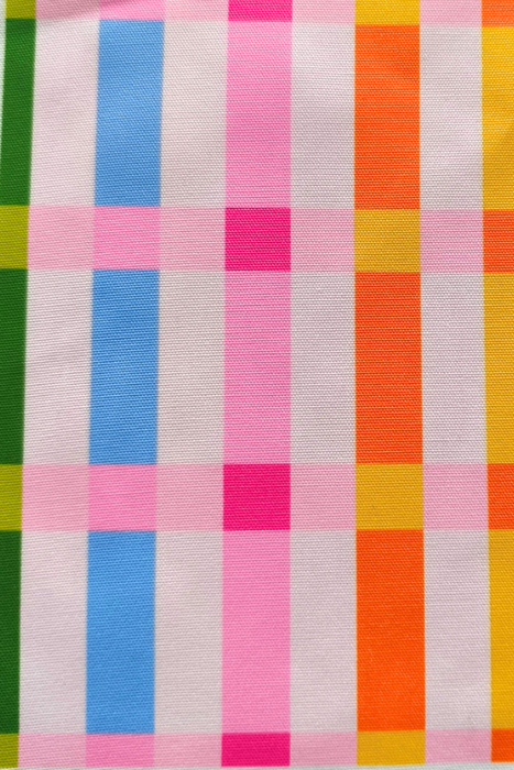 Nash Grey Ella Multicolor Striped Canvas Tote Bag