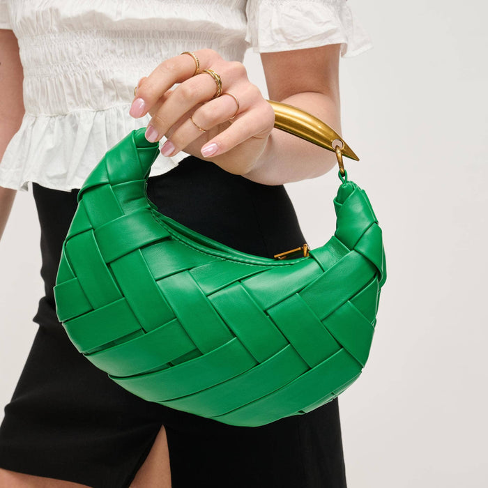 Ursula Green Woven Crossbody