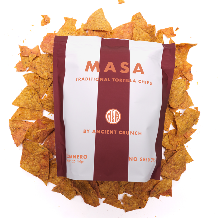 MASA Tortilla Chips - Cobanero, 5oz Bag Case
