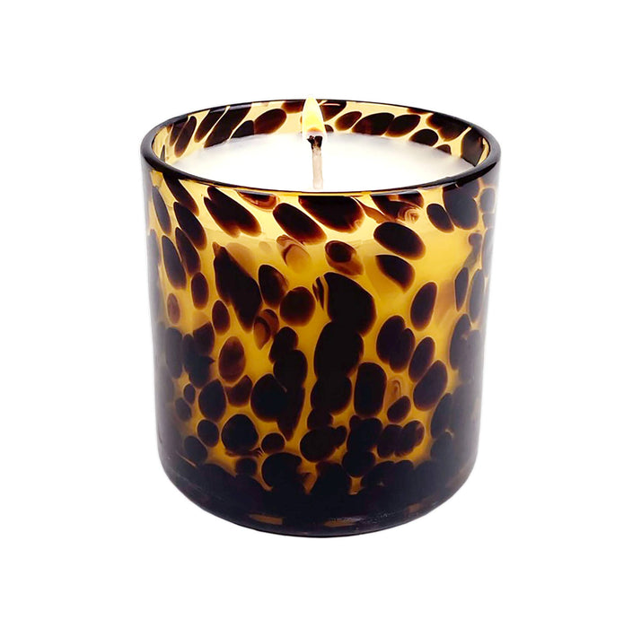 Fig & Aged Oak Amber Tortoise Soy Blend Candle