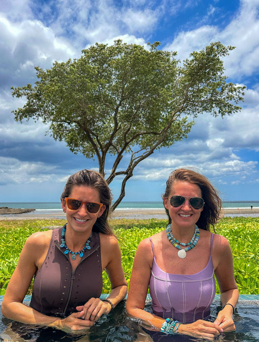 Twig and Twine Tribal Shell Necklace | Mixed Azul
