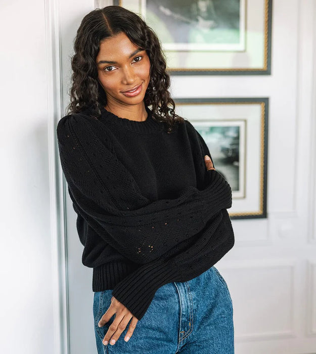 Cleobella Felice Sweater w/ Cable Detail