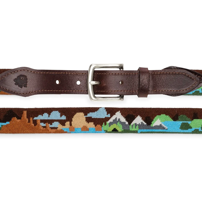 Camping Needlepoint Belt