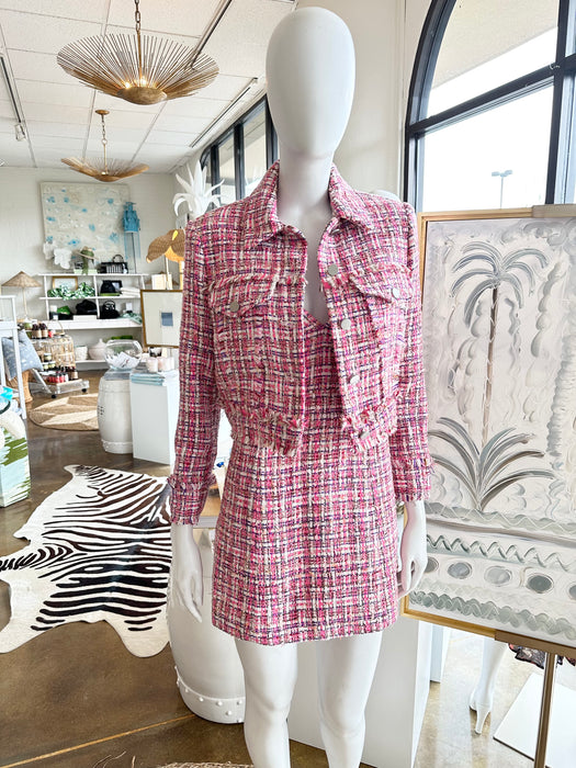 Alice and Olivia Chloe Tweed Jacket