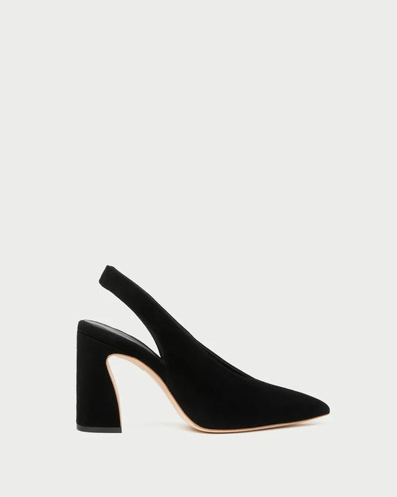 Loeffler Randall Katerina Black Suede Slingback Pump