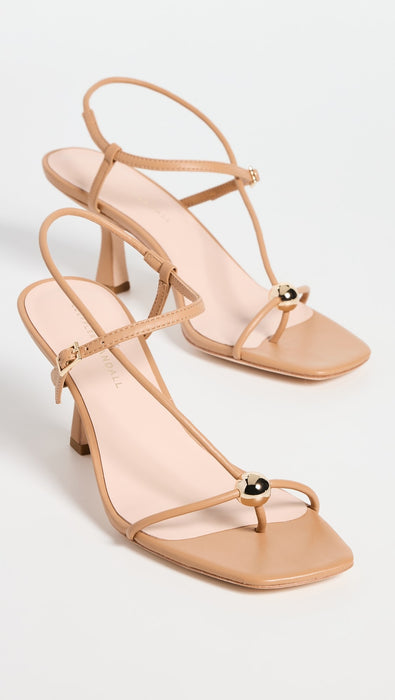 Loeffler Randall Triana-N-Dune Strappy Mid- Heel Sandal