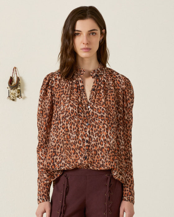 Alix of Bohemia Artemis Leopard Trek Shirt