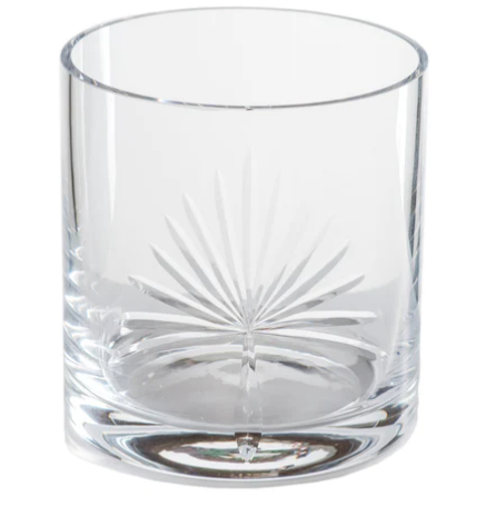Abigails Palmetto Double Old-Fashioned Glass, Set of 4