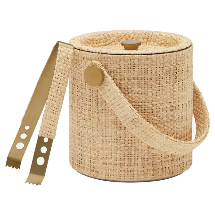Coastal Beach Natural Raffia Ice Bucket