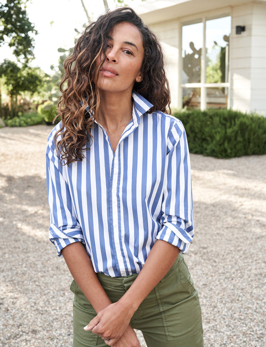 Frank and Eileen Frank Slate Button Up Top