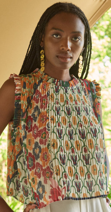 Carolina K Lisa Pleated Blouse