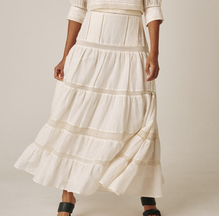 Carolina K Catalina Skirt (gardenia)