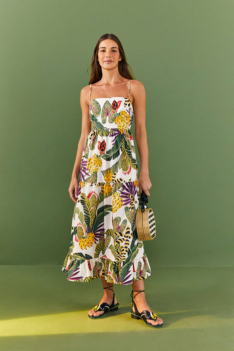 Farm Striped Forest Maxi Dress