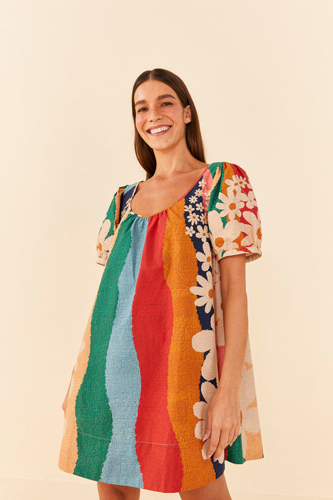 Farm Super Fun Daisy Mini Dress