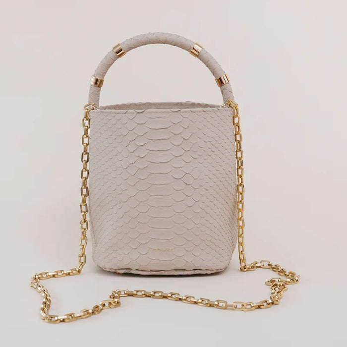 J. Lowery Max Mini Beige Python