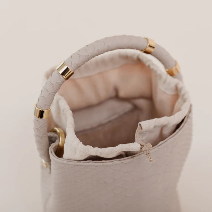 J. Lowery Max Mini Beige Python