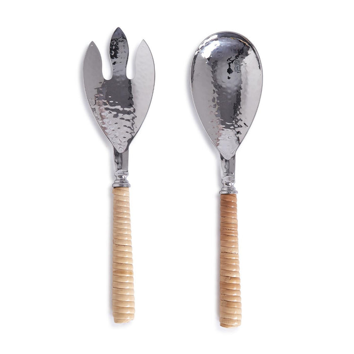 Two's Company Rattan Servers