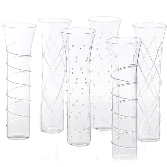 Champagne Razzle Dazzle Clear Flutes