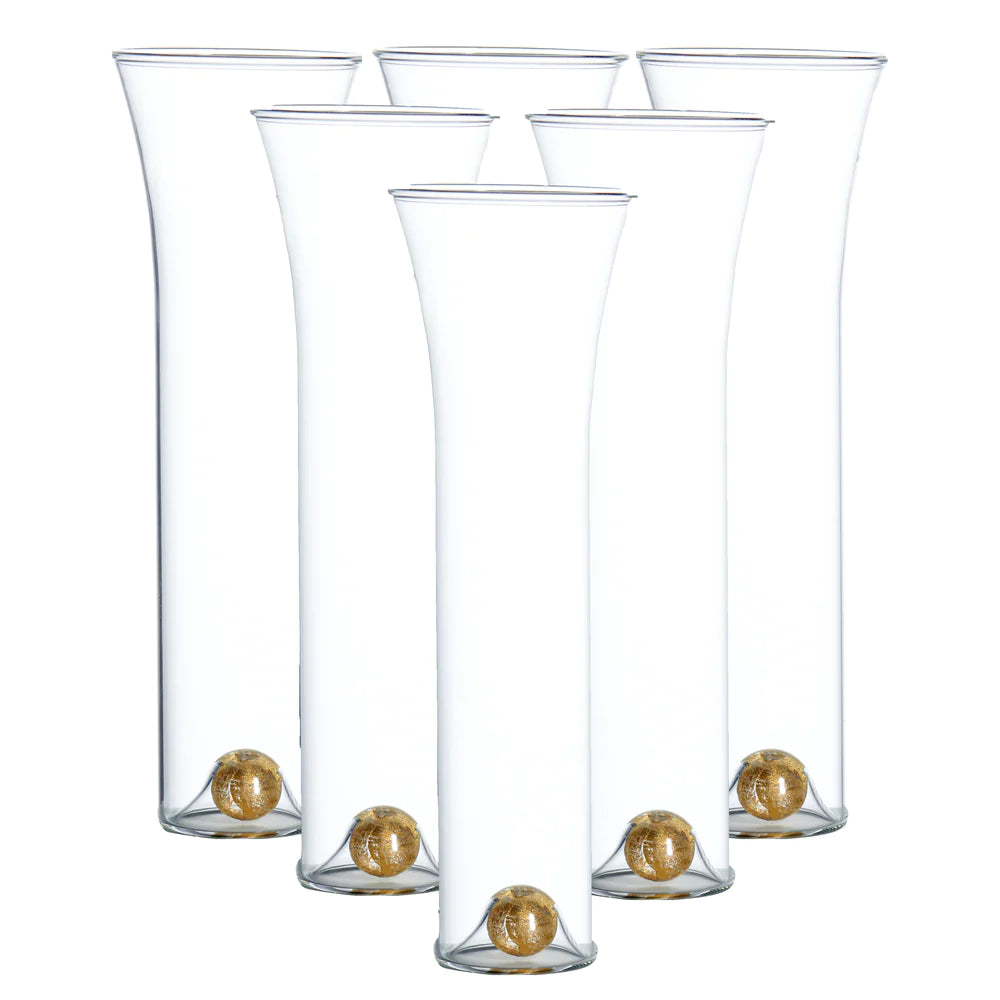 Golden Globes Champagne Glasses (set of 6)