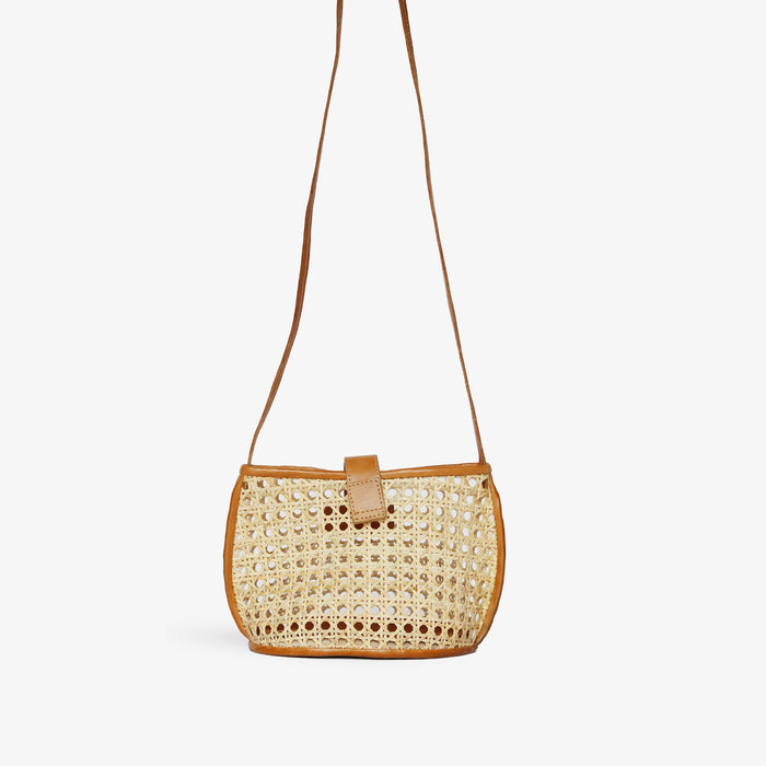 Bembien Paola Crossbody Caramel Rattan