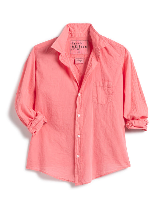 Frank and Eileen Barry Tailored Button Up Shirt (grapefruit)