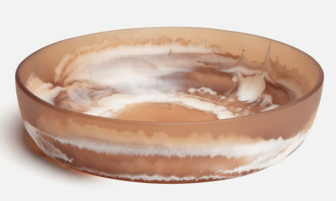 Blue Pheasant Resin, Serving Bowl