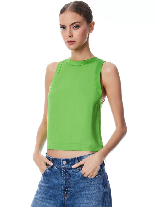 Alice and Olivia Angelina Charmeuse Combo Tank