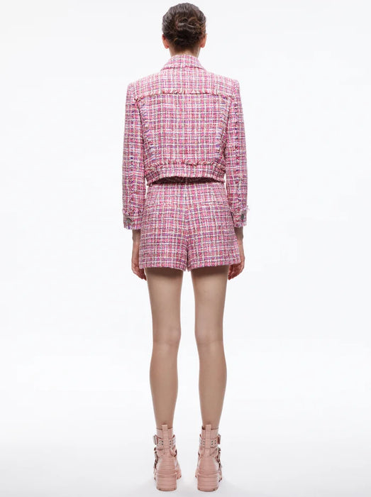 Alice and Olivia Chloe Tweed Jacket