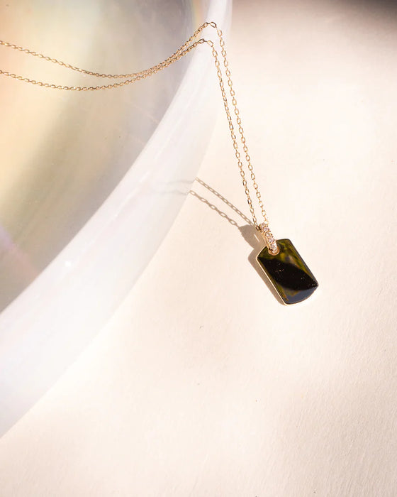 Apres Dog Tag Charm Necklace