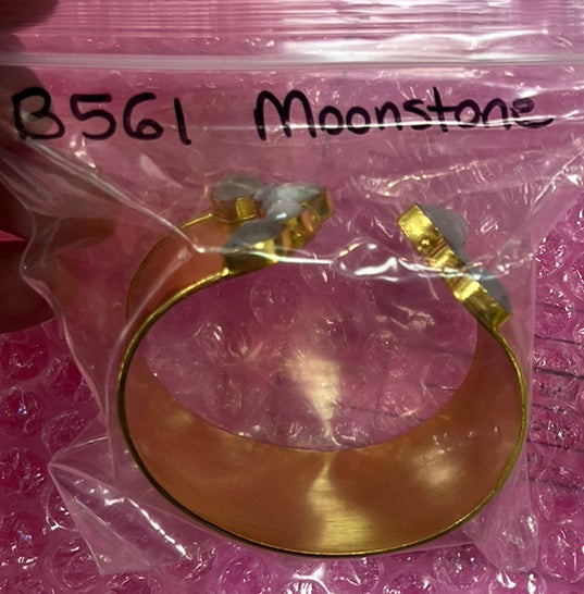 Elyssa Bass Multi Marquis Gold Gemstone Cuff