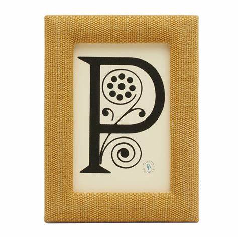 Pigeon and Poodle Yellow Jute Frame 4x6