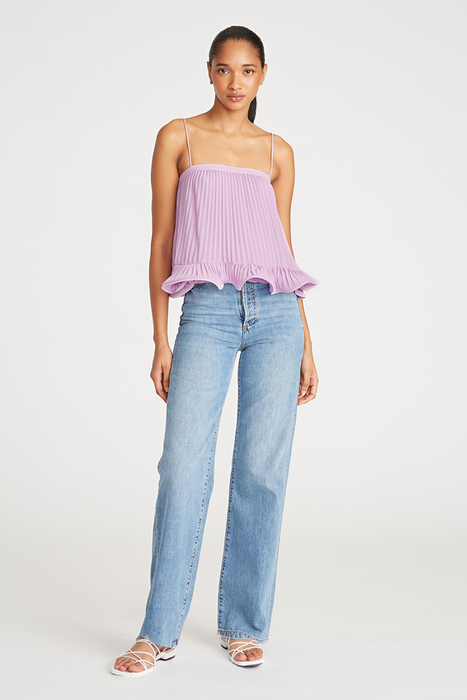 Amur Kersten Pleated Top (Lilac Petal)